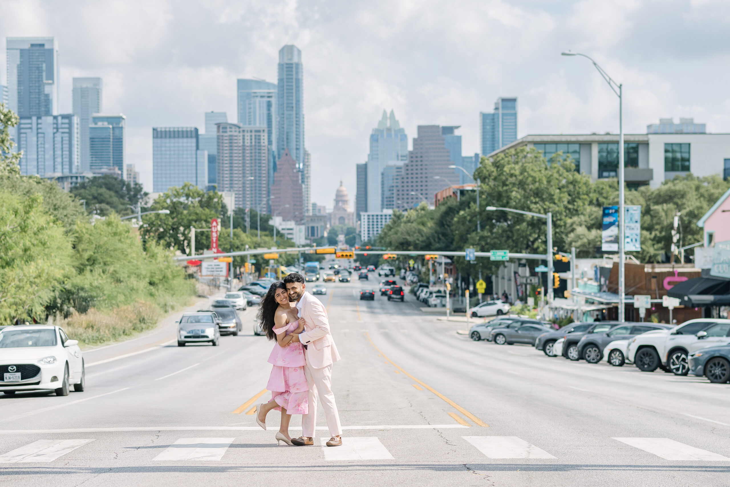 South Congress engagement session Austin
